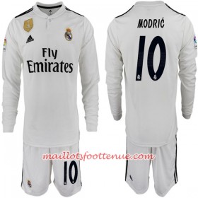 Maillot/Tenue Real Madrid MODRIC 10 Enfant Domicile 2018/2019 Manche Longue